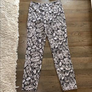 Snake skin print dress pant (straight/skinny leg)